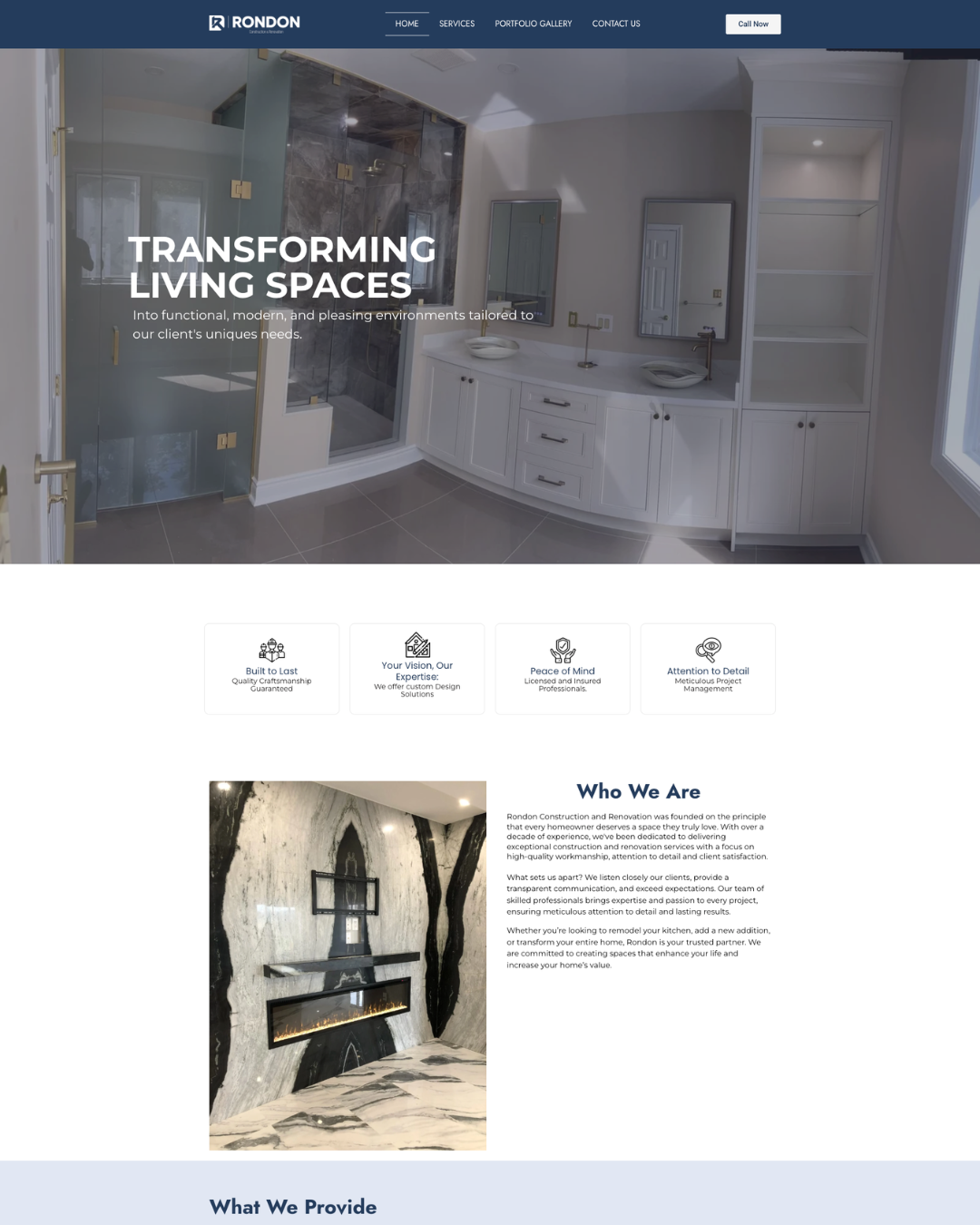 Rondon Renovation website